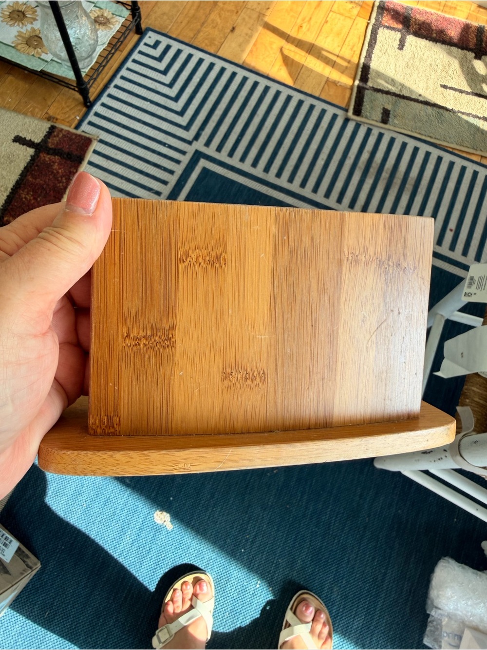 Bamboo napkins holder. Natural Bamboo
